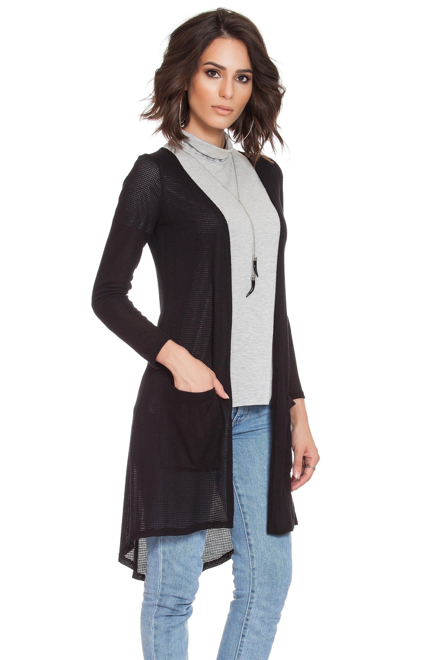 cardigan preto