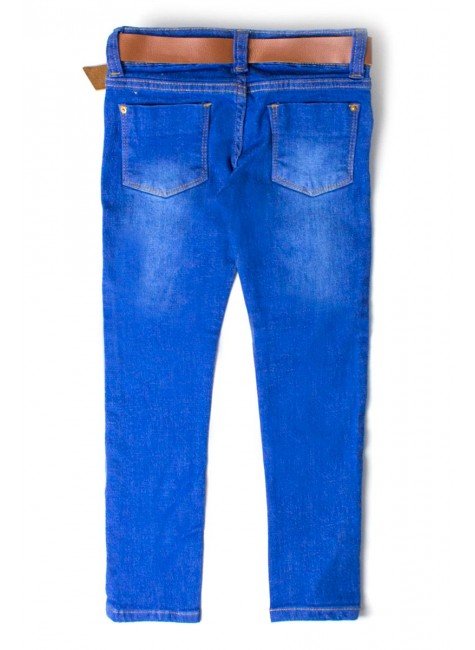 calça jeans infantil com elastico na cintura feminina