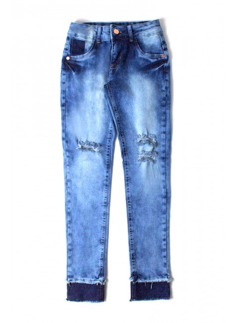 calça flare jeans juvenil