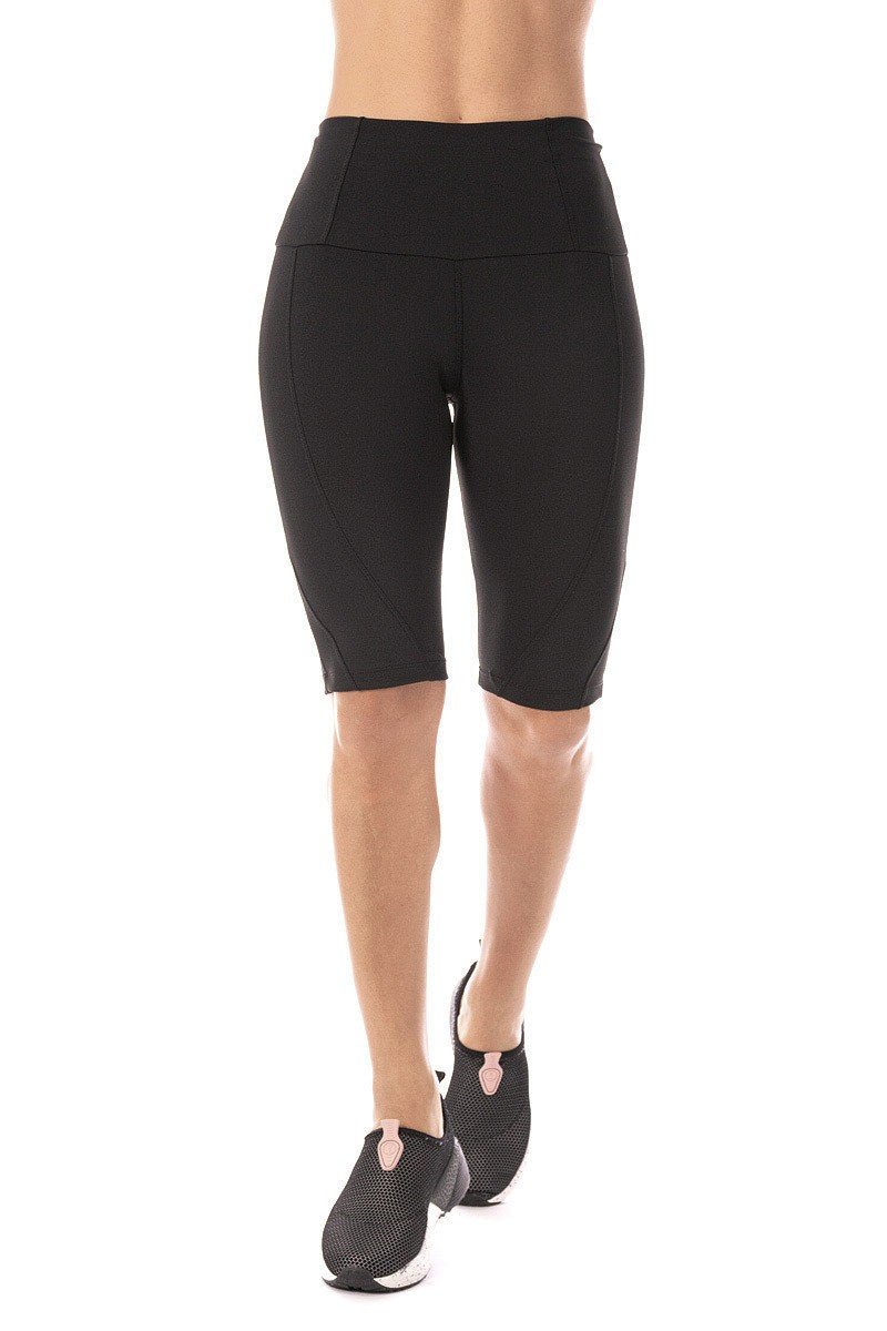 short legging feminino preto