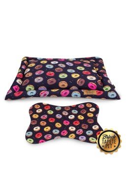 colchonete para cachorro dunets tapete pet biscoito preto cht1002 2