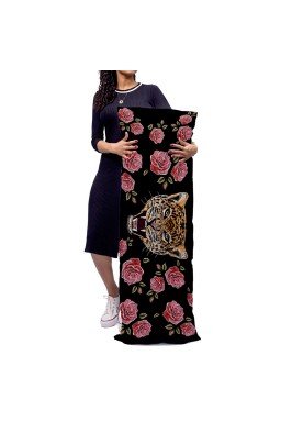 almofada gigante tigre rosas preto mdecore alg0059 2