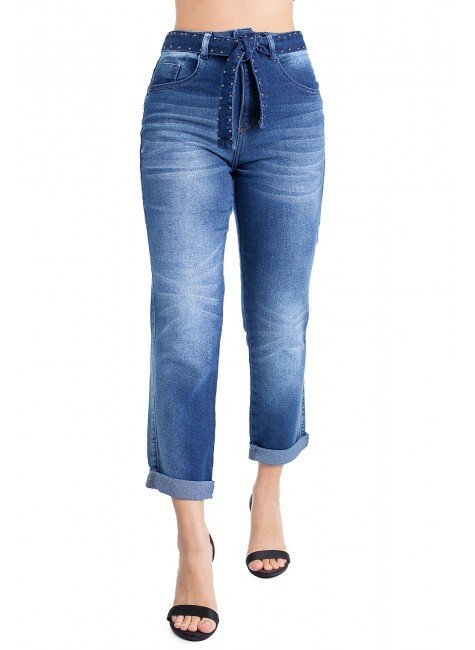 calça feminina mom jeans biotipo
