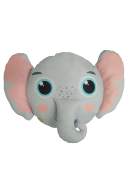 almofada infantil safari elefante 40 x 60 cinza saf002