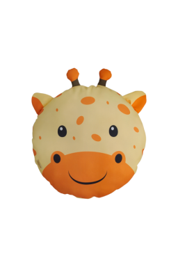 almofada infantil safari girafa 40 x 40 amarelo saf003