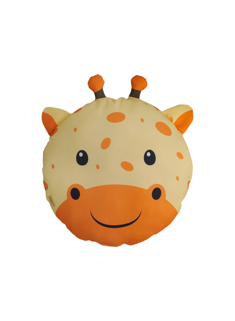 almofada infantil safari girafa 40 x 40 amarelo saf003