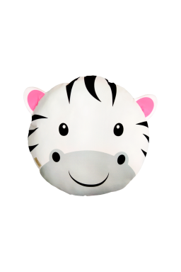 almofada infantil safari zebra 40 x 40 branco saf005