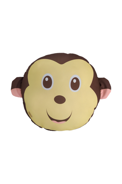 almofada infantil safari macaco 40 x 40 marrom saf004