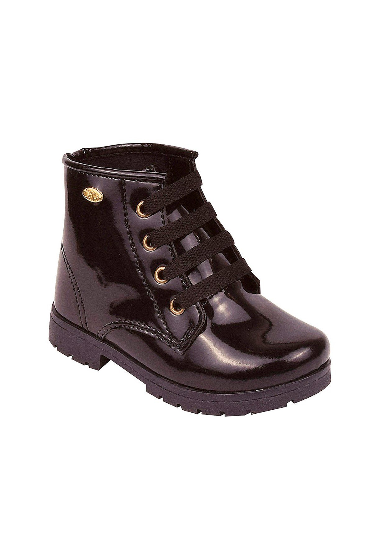 Bota Coturno Infantil Feminino Menina Preto - Fuffy