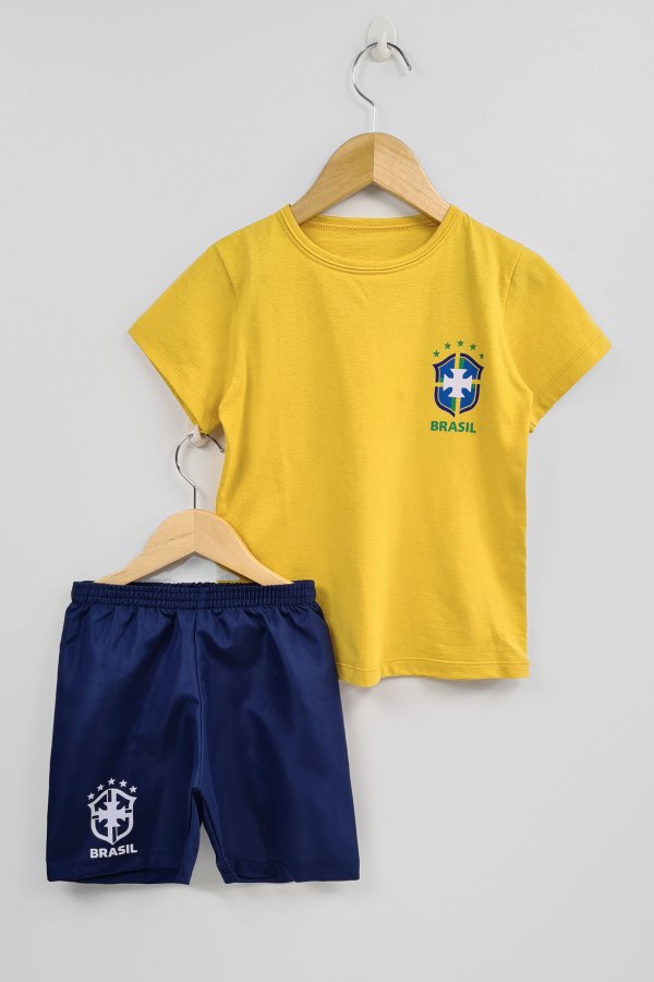 Conjunto Champion Infantil Masculino 2 Peças T-shirt e Bermuda