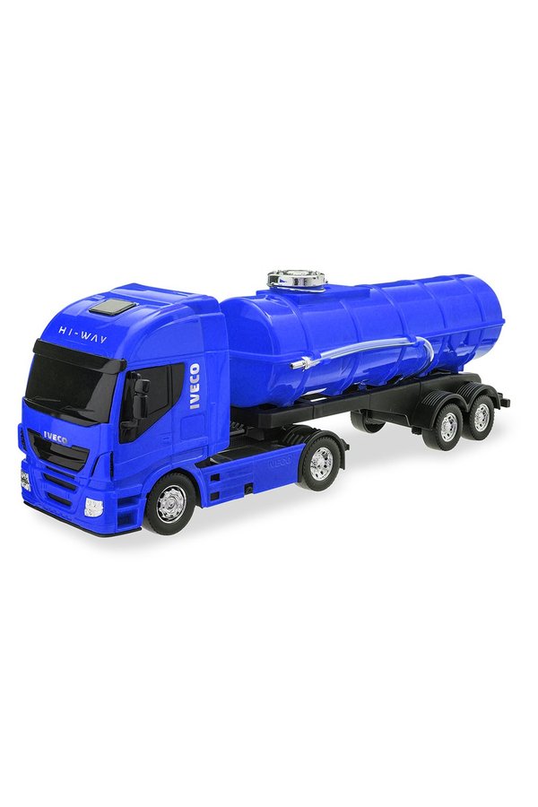 Brinquedo Caminhão Baú Hi Way Iveco Azul