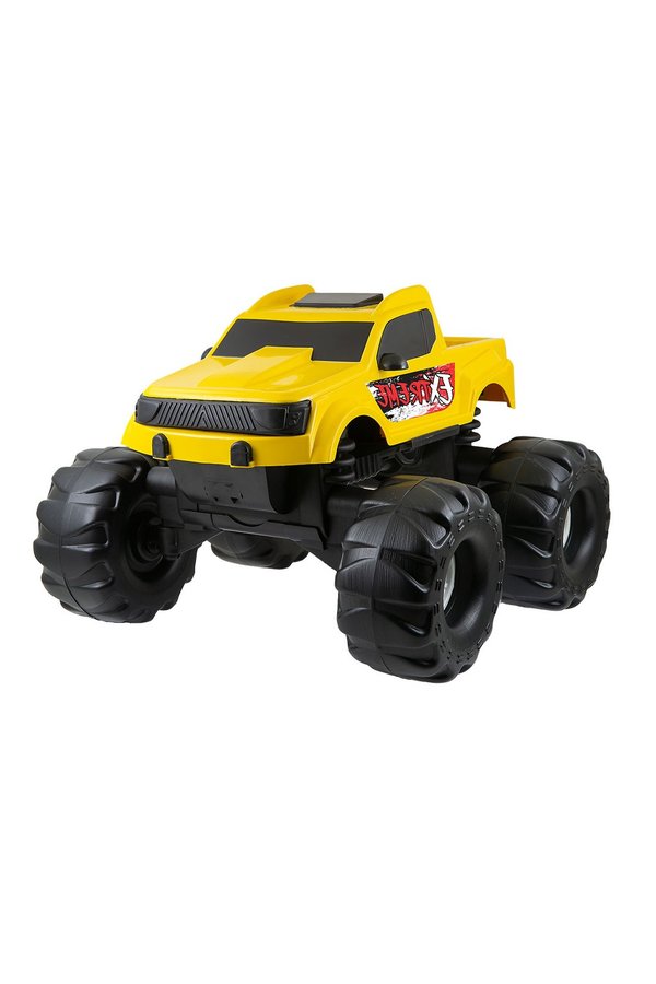 Brinquedo Super Picape Extreme Monster Truck Amarela 38cm