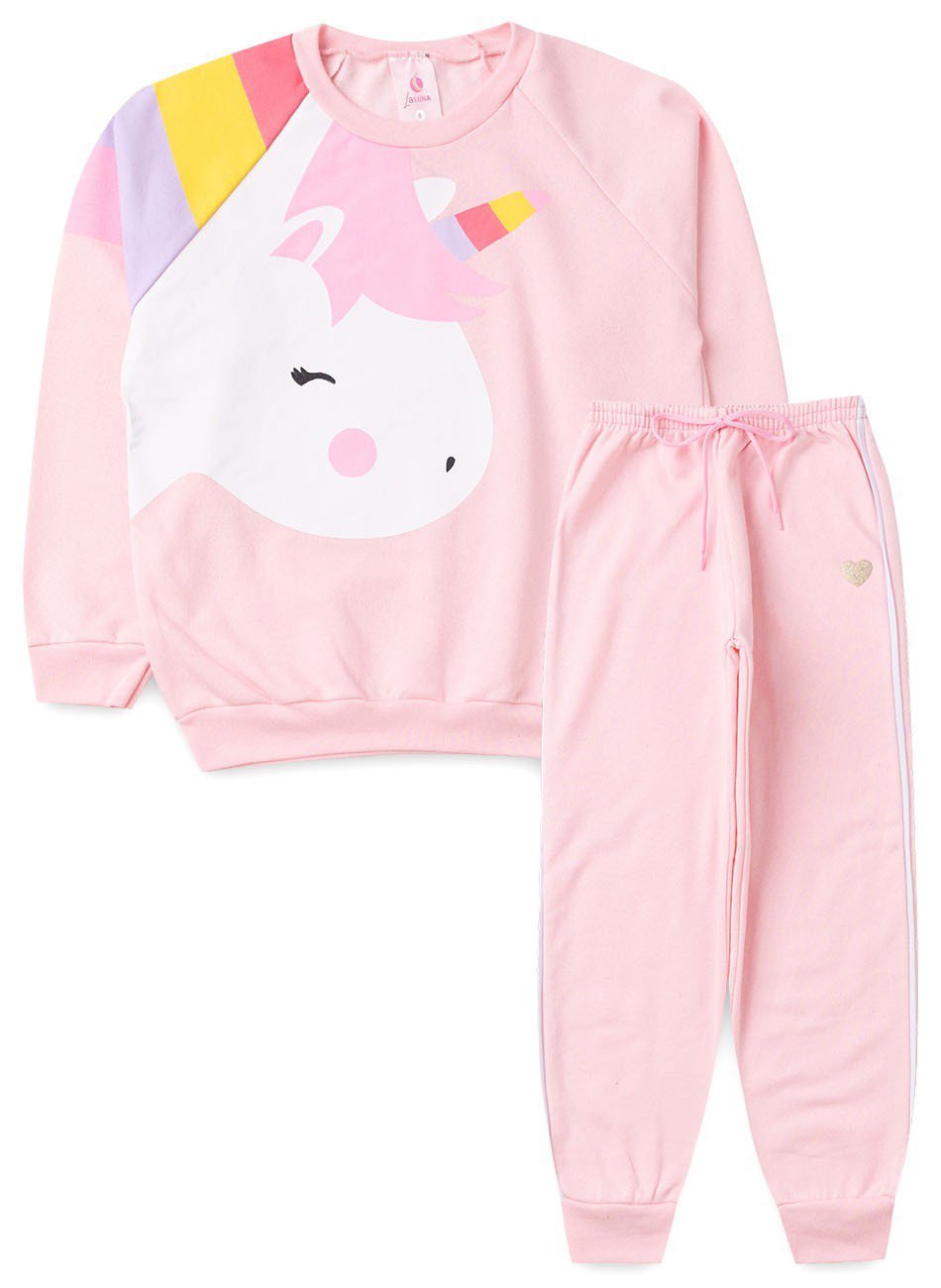 Conjunto unicornio infantil store inverno