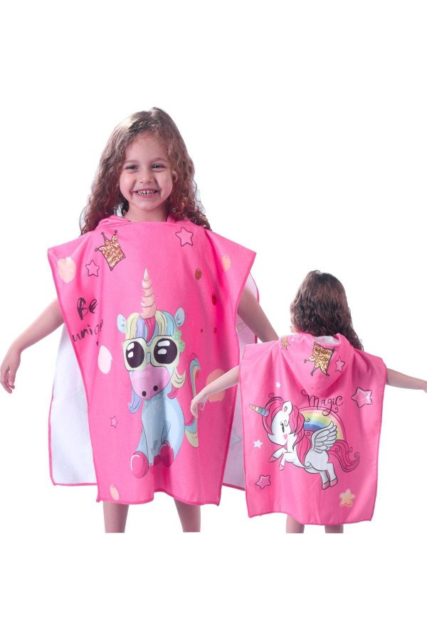 Poncho de Malha para Bebé Menina