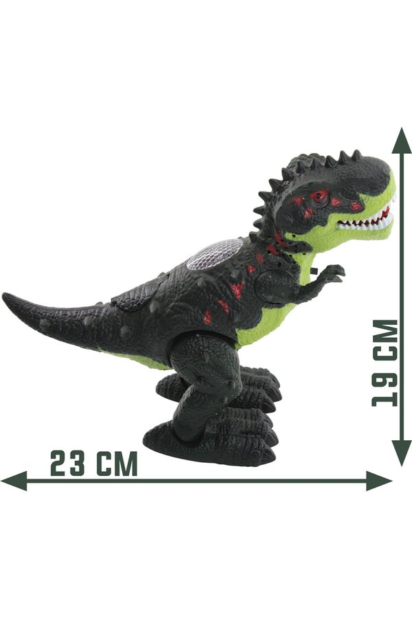 Dinossauro Tiranossauro Rex Emite Som e Luz 19cm - Pais e Filhos