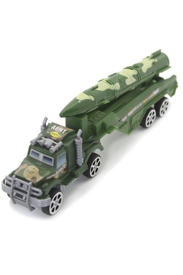 Brinquedo Carreta A Fricção Caminhão Militar Camuflado