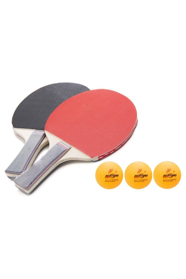 Raquete Tenis de Mesa Kit Ping Pong Raquetes com Duas Bolinhas de
