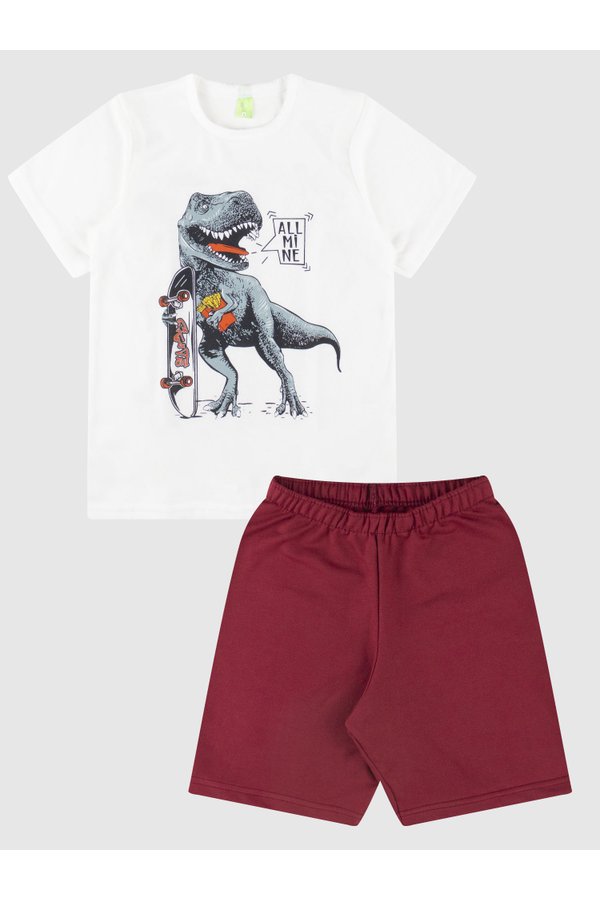 Conjunto Bebê E Infantil Camiseta/Bermuda Menino