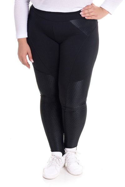 Calça Feminina Jogger Plus Size em Moletom Peluciada Bolsos