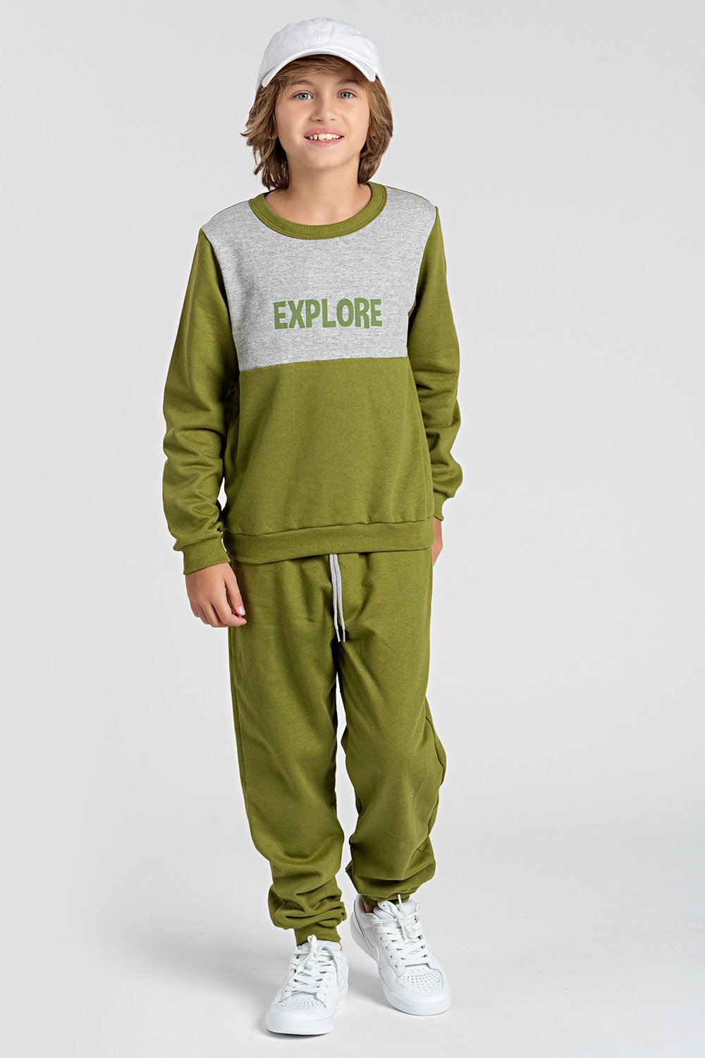 Moletom best sale verde infantil